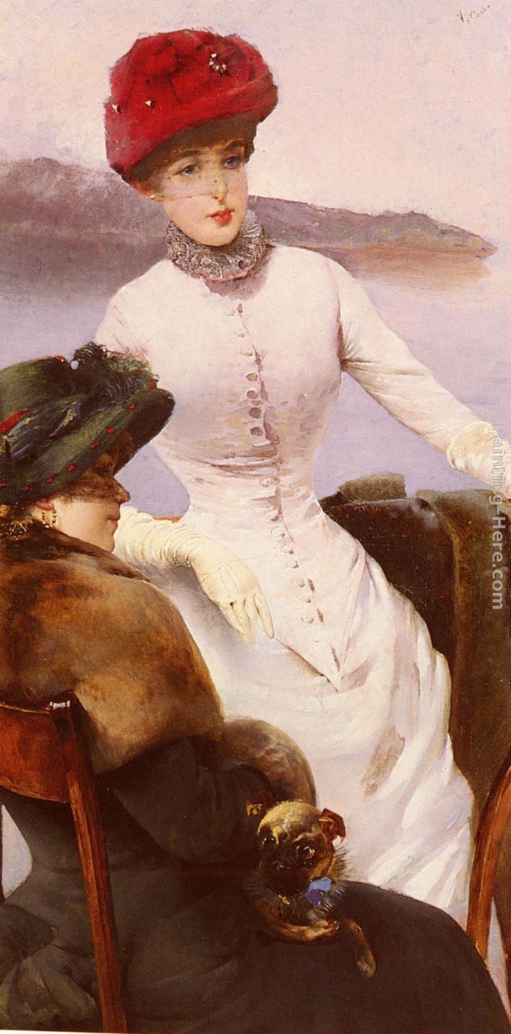 Vittorio Matteo Corcos Sur La Terrasse